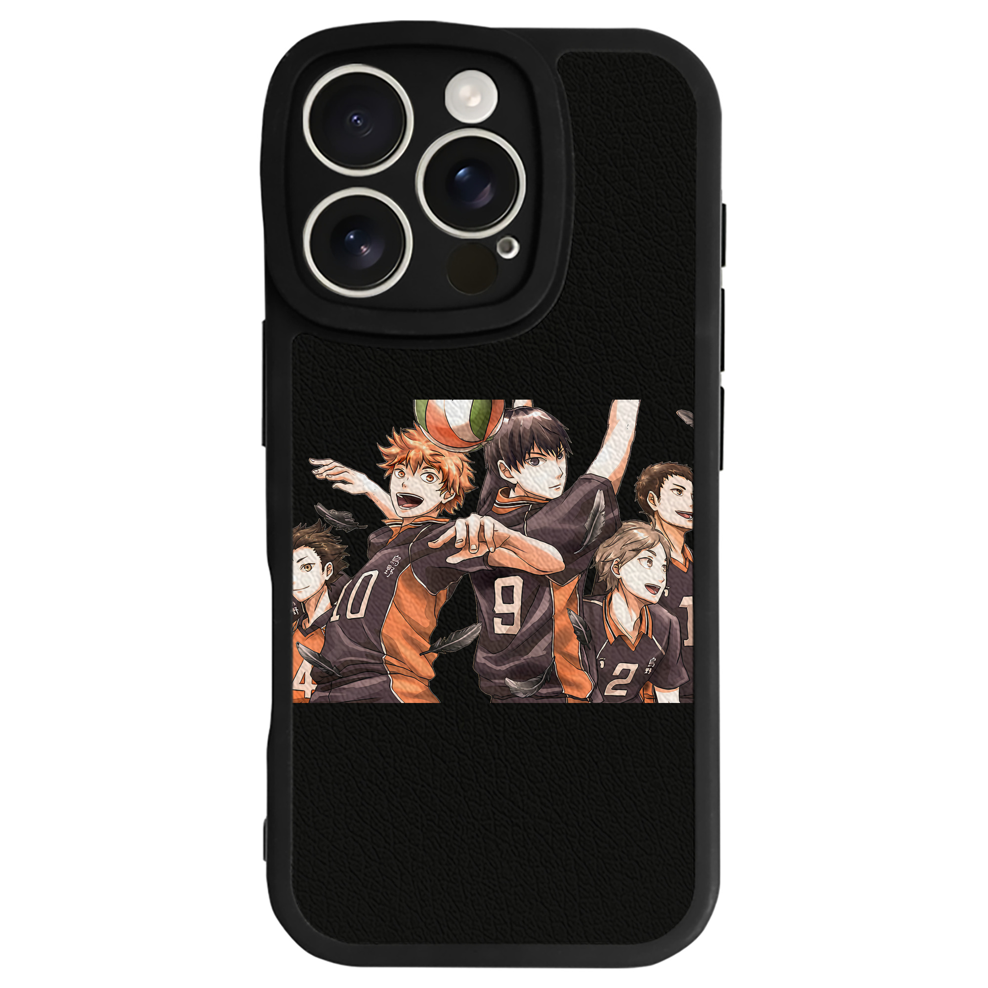 （画像用） ハイキュー!! Haikyu!! 【iPhone 16シリーズ対応】シリコンスマホケース（レザー調） 材質：シリコン